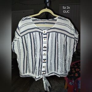 Striped crop top